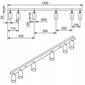 Smart LED SM-125B 12 W laevalgusti, must hind ja info | Laelambid | kaup24.ee