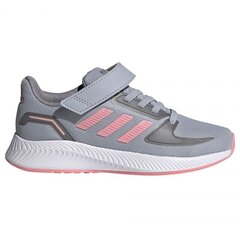 Tüdrukute spordijalatsid Adidas Runfalcon 2.0 K FZ0111, hallid цена и информация | Детская спортивная обувь | kaup24.ee