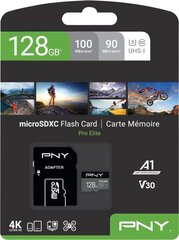 PNY microSD kaart, 128 GB цена и информация | Карты памяти | kaup24.ee