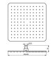 Dušipea Idealrain Cube kandiline 300x300 mm dušipea, kroom. B0025AA hind ja info | Segistid ja lisatarvikud | kaup24.ee