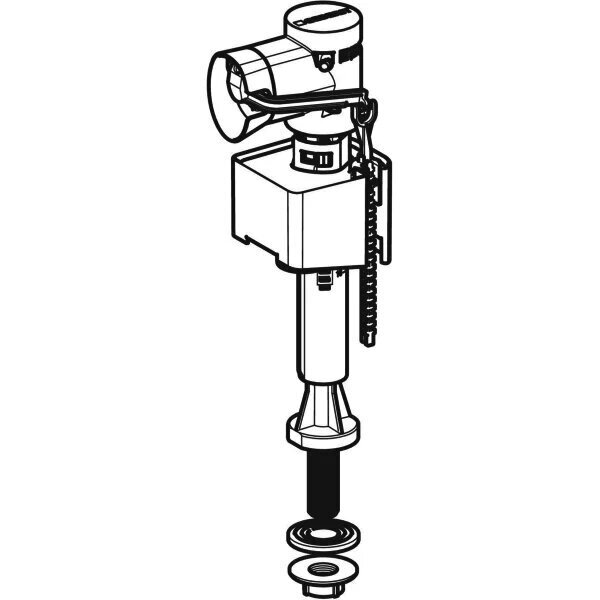 Vee täitmismehhanism Geberit 340 tüüp 3/8", alumine ühendus, plastikühendus. 136.725.00.1 hind ja info | WC-poti tarvikud | kaup24.ee