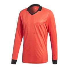 Meeste pikkade varrukatega särk Adidas Referee 18 Jersey LS referee shirt long sleeve M CV6322, punane hind ja info | Meeste T-särgid | kaup24.ee