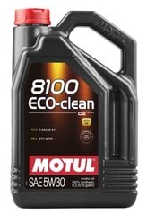 Motul 8100 Eco-clean 5W30 5L (101545) hind ja info | Mootoriõlid | kaup24.ee