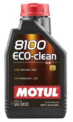 Motul 8100 Eco-clean 0W30 1L (102888) hind ja info | Mootoriõlid | kaup24.ee