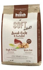 Корм для собак Bosch Petfood Plus HPC Soft+ Farm Duck, беззерновой, 2,5 кг цена и информация | Сухой корм для собак | kaup24.ee