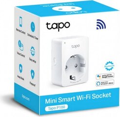 Умная розетка TP-Link TAPO P100(1-PACK), 2300 Вт цена и информация | Выключатели, розетки | kaup24.ee