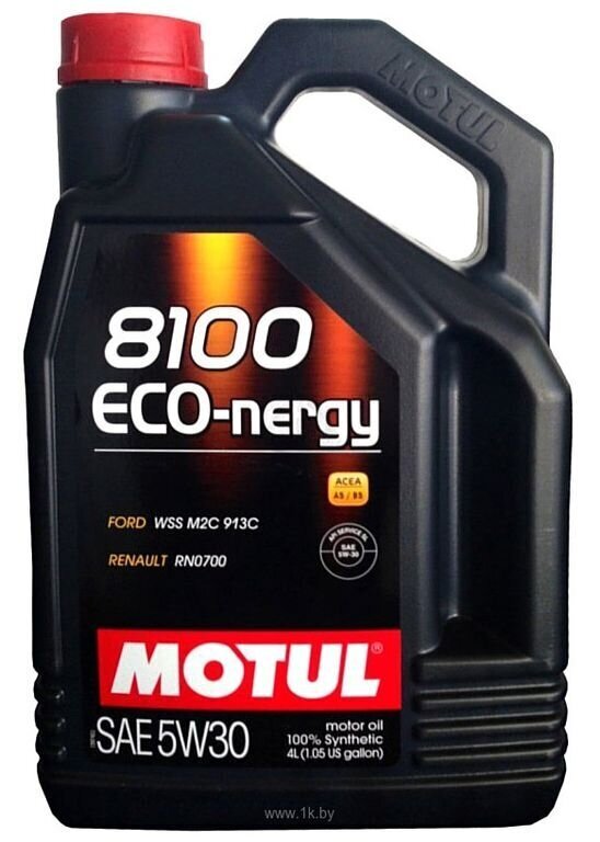 Sünteetiline õli Motul 104257, 8100 Eco-nergy 5W30, 4 l hind ja info | Mootoriõlid | kaup24.ee
