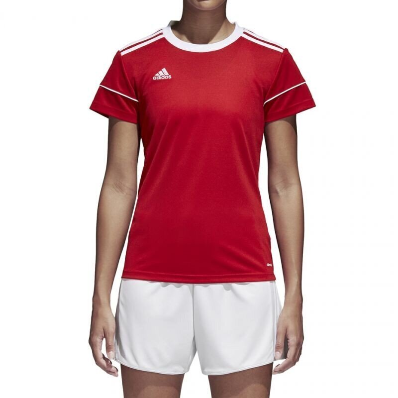 Naiste spordisärk Adidas Squadra 17 Jersey W BJ9203, punane hind ja info | Naiste T-särgid, topid | kaup24.ee