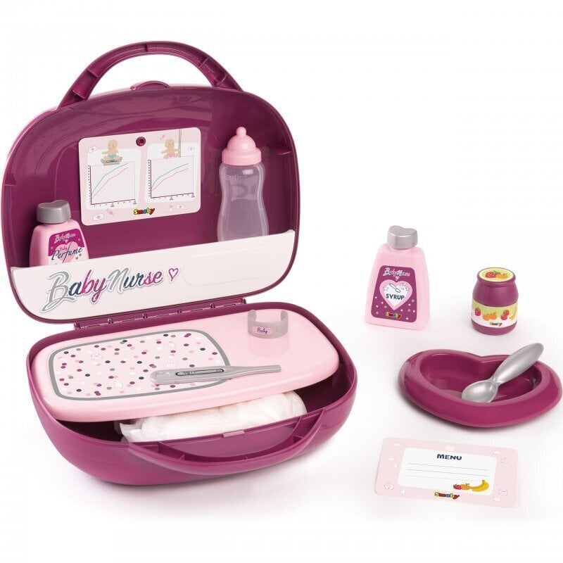 Beebinuku söötmiskohver Baby Nurse Smoby hind ja info | Tüdrukute mänguasjad | kaup24.ee