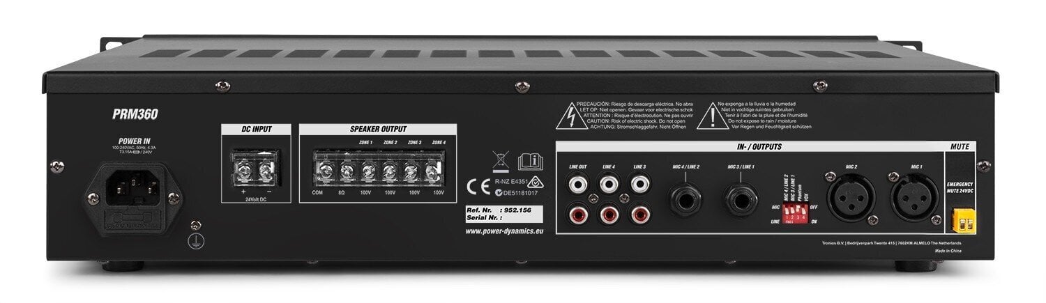 Power Dynamics PRM360 цена и информация | Koduaudio ja "Soundbar" süsteemid | kaup24.ee