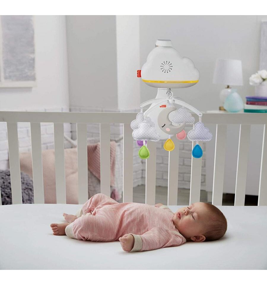 Fisher-Price voodikarussell - öölamp Calming Clouds цена и информация | Imikute mänguasjad | kaup24.ee