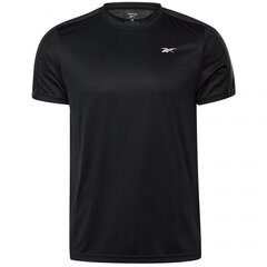 Meeste spordisärk Reebok Workout Ready Short Sleeve Tech Tee M GL3182, must hind ja info | Meeste spordiriided | kaup24.ee