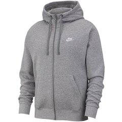 Джемпер мужской Nike NSW Club Hoodie FZ M BV2648 063, серый цена и информация | Мужская спортивная одежда | kaup24.ee
