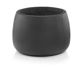 Керамический вазон Ecolite, круглый, темно-серый, 47 x 31(В) см цена и информация | Вазоны | kaup24.ee