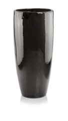 Керамический вазон Glazed, круглый, графит, 25 x 50(A) см цена и информация | Вазоны | kaup24.ee