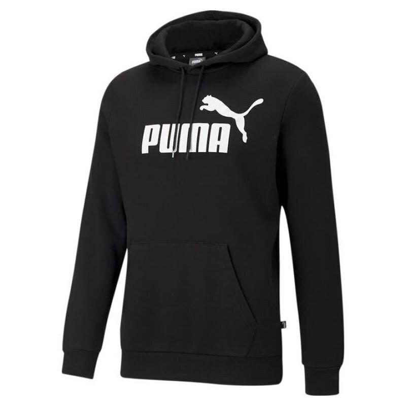 Džemper meestele Puma Essential Big Logo Hoody M 586686 01, must hind ja info | Meeste pusad | kaup24.ee