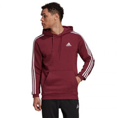 Meeste Dressipluus Adidas 3 Stripes Fleece Hoodie M H12187, punane S цена и информация | Мужские толстовки | kaup24.ee