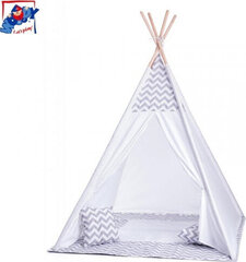 Детская палатка с ковриком и 2-мя подушками Woody 91420, 15x117x12 см, серая цена и информация | Детские игровые домики | kaup24.ee