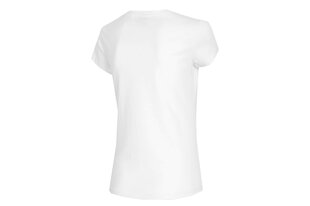 Женская футболка 4F H4L21-TSD031, белая. цена и информация | Футболка женская | kaup24.ee