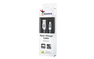 ADATA USB kaabel USB-microUSB 1m valge hind ja info | ADATA Mobiiltelefonid, foto-, videokaamerad | kaup24.ee