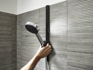 Dušiotsikuhoidja Hansgrohe WallStoris, 500 mm, mattmust hind ja info | Segistid ja lisatarvikud | kaup24.ee