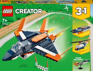 Сверхзвуковой самолёт 31126 LEGO® Creator  цена и информация | Конструкторы и кубики | kaup24.ee