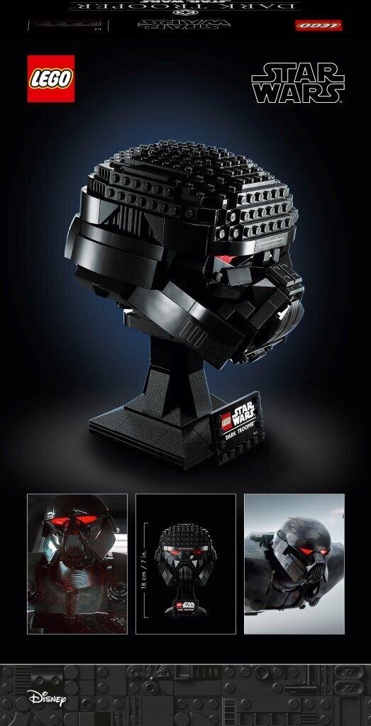 75343 LEGO® Star Wars Tume sõdalase kiiver hind ja info | Klotsid ja konstruktorid | kaup24.ee