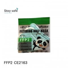 Laste respiraator FFP2, 10 tk, Panda цена и информация | Аптечки | kaup24.ee