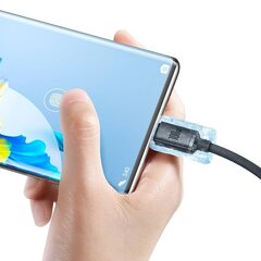 Baseus Crystal cable USB to USB-C, 100W, 2m (black) цена и информация | Кабели для телефонов | kaup24.ee