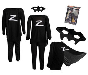 Zorro kostüüm m 110-120 cm 12857 hind ja info | Karnevali kostüümid | kaup24.ee