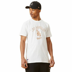 Мужская футболка с коротким рукавом New Era MLB Metallic Grapich Print Dodger, белая, S6437379 цена и информация | Мужская спортивная одежда | kaup24.ee