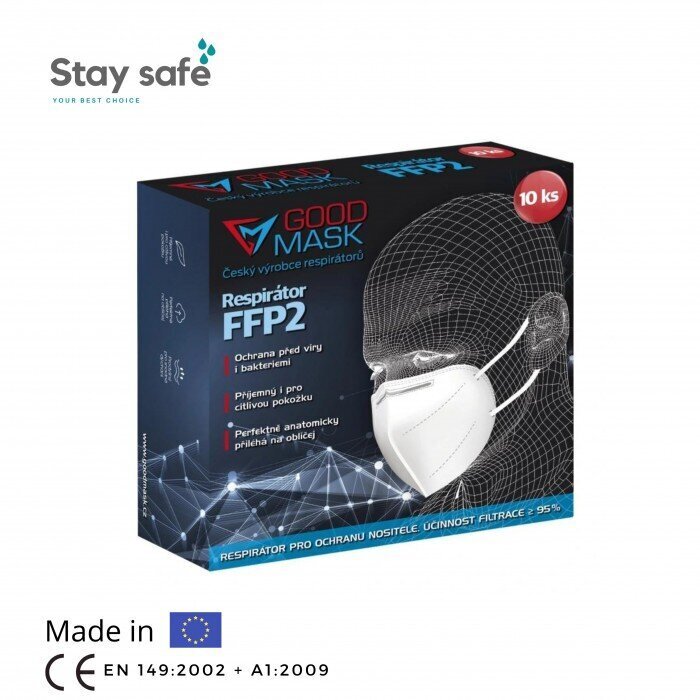 Respiraator FFP2 Good Mask GM2, 10 tk, roosa hind ja info | Esmaabi | kaup24.ee