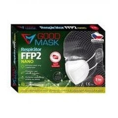 Нано респиратор FFP2 GoodMask GM2 Nano, белый, 5 шт. цена и информация | Аптечки | kaup24.ee