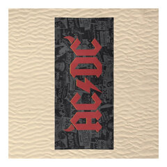 Rannarätik ACDC black (90 x 180 cm) hind ja info | Rätikud, saunalinad | kaup24.ee