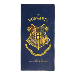Rannarätik Harry Potter Tumesinine (90 x 180 cm) hind ja info | Rätikud, saunalinad | kaup24.ee