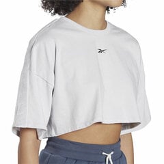 Футболка с коротким рукавом женская Reebok Fitness Crop Vector Velour,  светло-серая, S6437866 цена и информация | Спортивная одежда для женщин | kaup24.ee