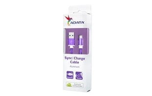 ADATA Micro USB кабель, 1 м , фиолетовый цена и информация | Кабели для телефонов | kaup24.ee
