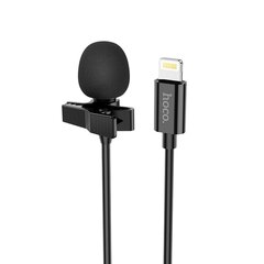 Микрофон HOCO для iPhone Lightning 8-pin L14, черный цена и информация | Микрофоны | kaup24.ee