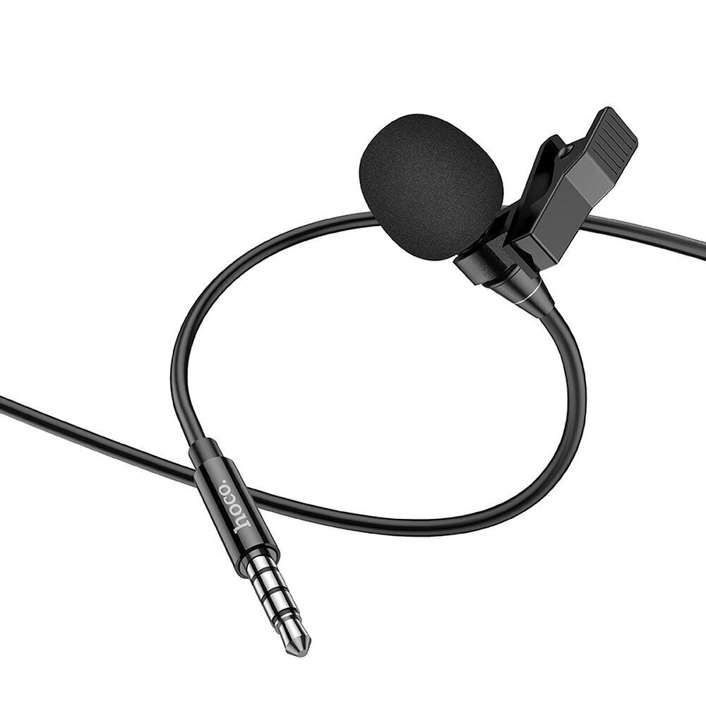 Mikrofoni Hoco helipistik Jack 3,5mm L14 must hind ja info | Mikrofonid | kaup24.ee