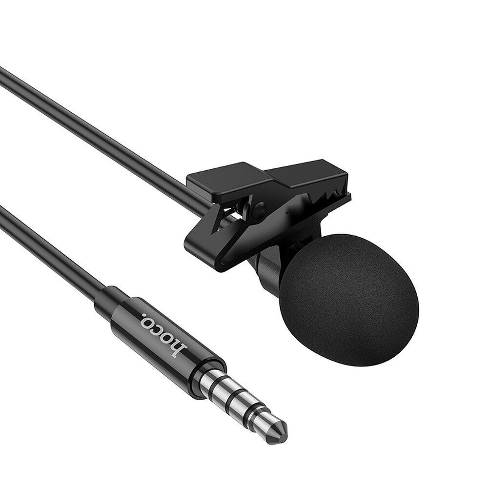 Mikrofoni Hoco helipistik Jack 3,5mm L14 must цена и информация | Mikrofonid | kaup24.ee