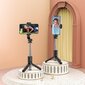 Selfie Stick / Statiiv Tripod / Selfie Stick koos juhtmevaba kaugjuhtimispuldiga ja LED taustvalgustusega Hoco K17 Bluetooth Black hind ja info | Selfie sticks | kaup24.ee