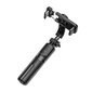 Selfie Stick / Statiiv Tripod / Selfie Stick koos juhtmevaba kaugjuhtimispuldiga ja LED taustvalgustusega Hoco K17 Bluetooth Black цена и информация | Selfie sticks | kaup24.ee