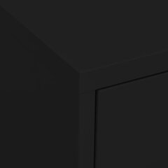 vidaXL hoiukapp, must, 80 x 35 x 101,5 cm, teras hind ja info | Elutoa väikesed kapid | kaup24.ee