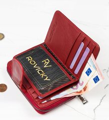 Naiste rahakott naturaalsest nahast Lorenti, punane hind ja info | Naiste rahakotid | kaup24.ee