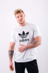 Футболка для мужчин Adidas Trefoil White CW0710, белая цена и информация | Meeste T-särgid | kaup24.ee