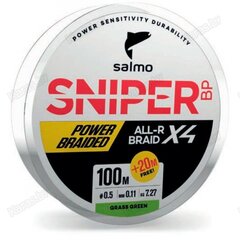 Punutud tamiil Salmo Sniper BP X4, 0.13 mm, 120 m hind ja info | Tamiilid | kaup24.ee