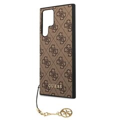 Originaalümbris GUESS Charms Collection telefonile Samsung Galaxy S22 Plus, pruun hind ja info | Telefoni kaaned, ümbrised | kaup24.ee