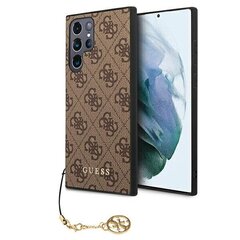 Originaalümbris GUESS Charms Collection telefonile Samsung Galaxy S22 Plus, pruun hind ja info | Telefoni kaaned, ümbrised | kaup24.ee