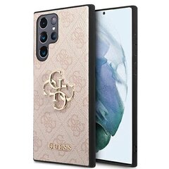 Оригинальный чехол GUESS с крупным металлическим логотипом для Samsung Galaxy S22 Ultra, розовый цена и информация | Guess Мобильные телефоны, Фото и Видео | kaup24.ee