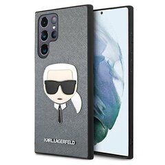 Originaal KARL LAGERFELD Saffiano ümbris Samsung Galaxy S22, hõbe hind ja info | Telefoni kaaned, ümbrised | kaup24.ee